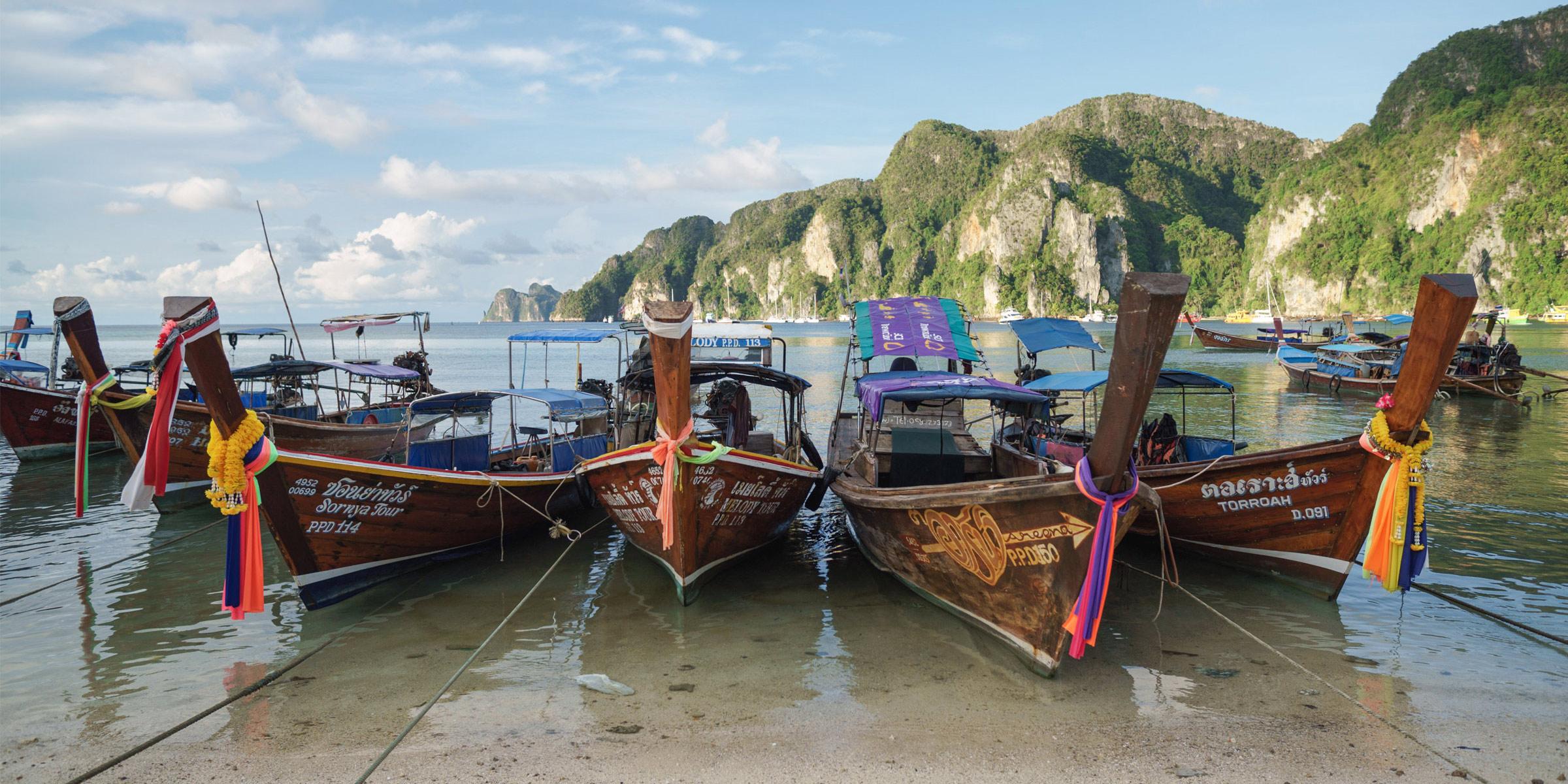 Longtail Boats in Phuket Thailand